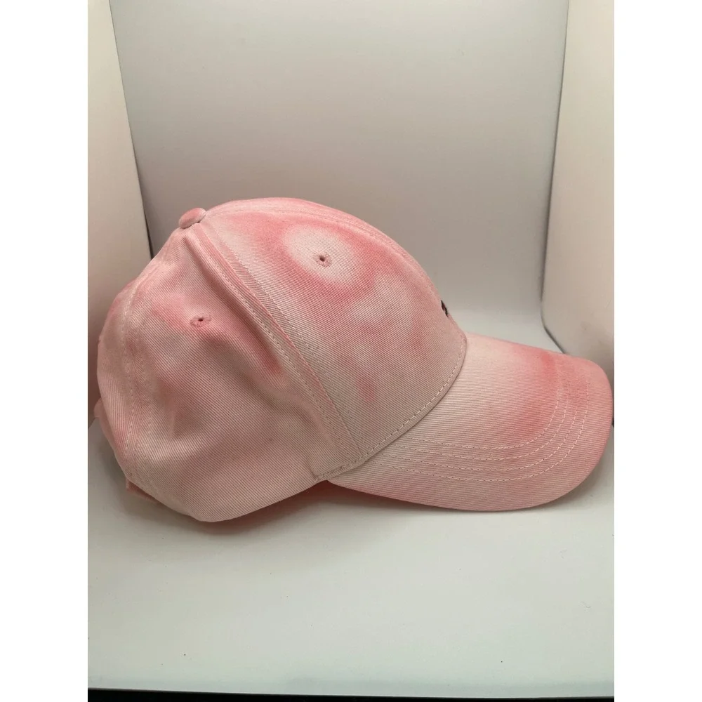 Tommy Hilfiger Tie Dye Baseball Cap Women OS Pink‎ Adjustable Embroidered Logo